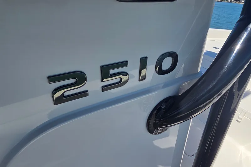 Slide: The Image of 2016 Ranger 2510 Bay Ranger boat detail with model number. - 24
