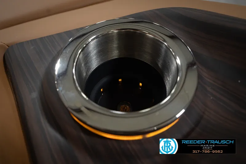 Slide: The Image of Stainless steel cup holder on 2027 Bennington 23 RSWBA boat interior. - 52