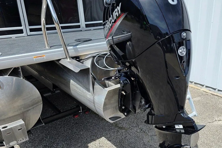 Slide: The Image of 2024 Godfrey Sweetwater 2286 SBC boat with Mercury outboard motor, triple tube deck. - 7