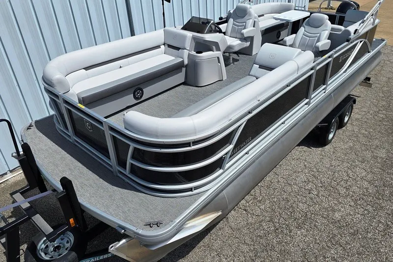 The Image of 2024 Godfrey Sweetwater 2286 SBC pontoon boat with extended triple tube deck. - 0