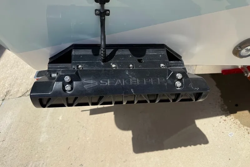 Slide: The Image of Seakeeper device on 2027 Sea Pro 245FLXR Sandbar boat, enhancing stability. - 10
