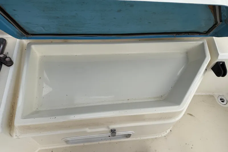 Slide: The Image of Open storage compartment on a 1990 Sabre 34 MK II boat. - 23