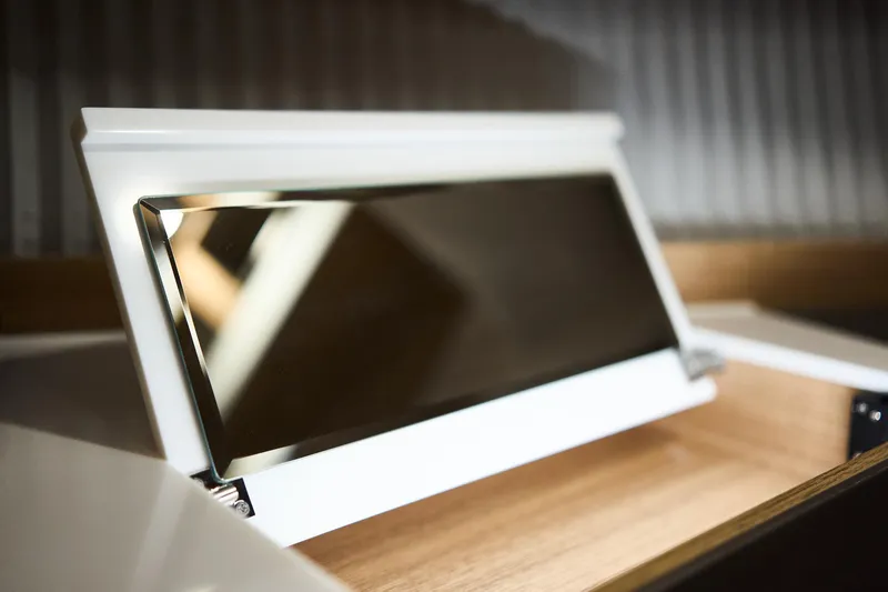 Slide: The Image of Sleek Northman 1300 panel, 2025 model, in modern interior setting. - 41