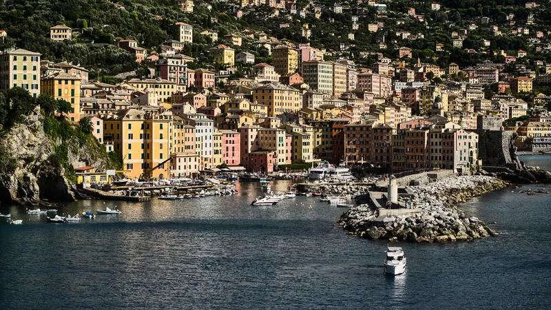 Slide: The Image of Colorful coastal town with boats in harbor, Northman 1300 model, 2025. - 23