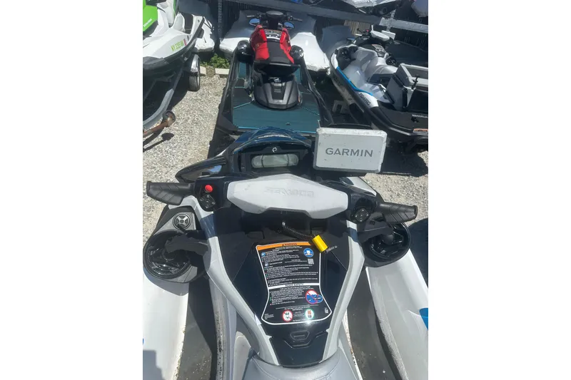 Slide: The Image of 2024 Sea-Doo FishPro Sport 170 with Garmin GPS, parked outdoors. - 5