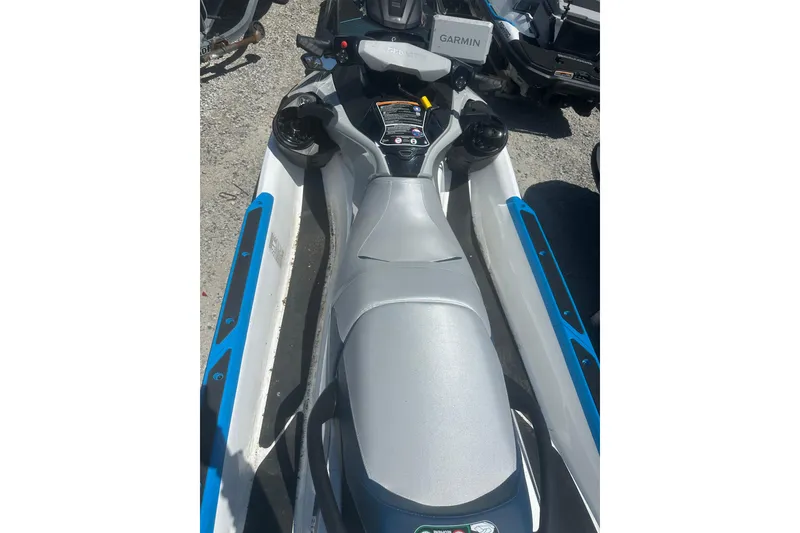 Slide: The Image of 2024 Sea-Doo FishPro Sport 170 jet ski with Garmin navigation system. - 3