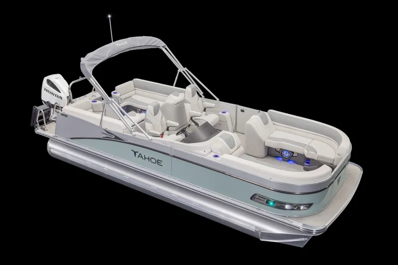 Slide: The Image of 2026 Tahoe Pontoon Cascade Quad Lounger 23 - 11