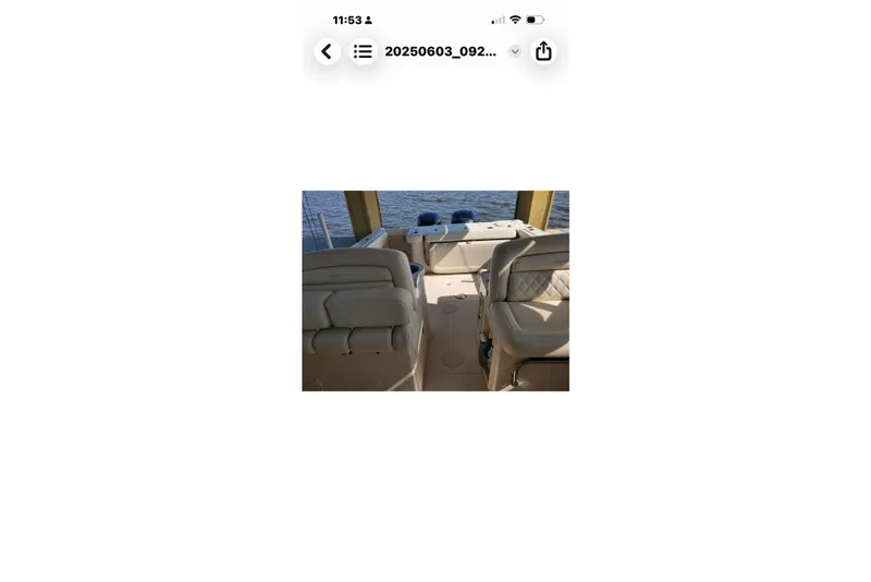 Slide: The Image of Interior view of a 2017 Grady-White Freedom 307 boat, featuring comfortable seating. - 30
