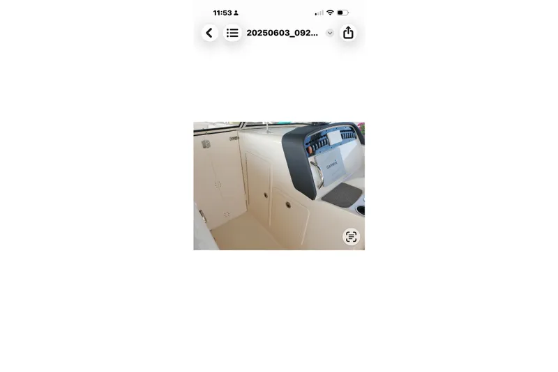 Slide: The Image of 2017 Grady-White Freedom 307 boat dashboard with Garmin navigation system. - 24