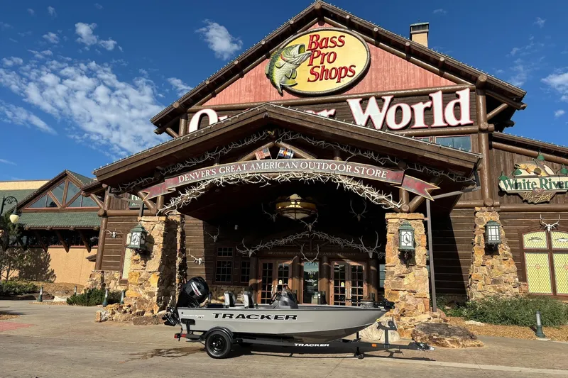 The Image of Tracker Super Guide V-16 SC boat outside Bass Pro Shops Outdoor World, Denver, 2027. - 0