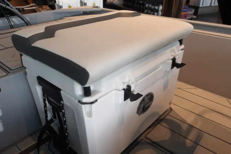 Slide: The Image of 2027 Tracker Bass Tracker Classic CC boat with cushioned cooler seat. - 14