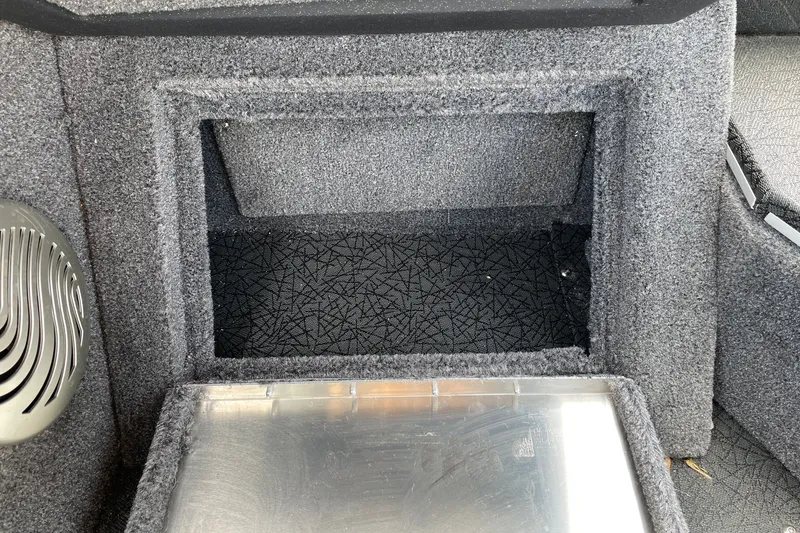 Slide: The Image of Interior storage compartment of 2027 Tracker Pro Guide V-175 Combo boat. - 21