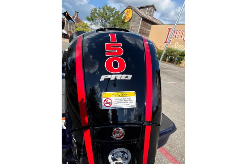 Slide: The Image of Outboard motor with "150 PRO" branding on a Nitro Z18 XL Pro, 2027 model. - 8