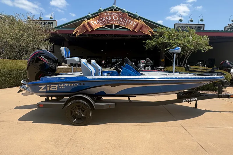 Slide: The Image of 2027 Nitro Z18 XL boat displayed at Tracker Country Boat & ATV Center. - 71
