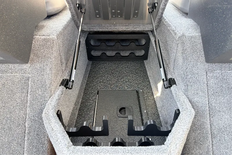 Slide: The Image of Interior storage compartment of 2027 Tracker Pro Guide V-175 Combo boat. - 20