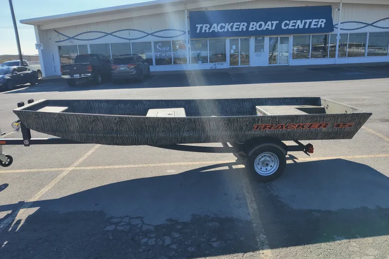 The Image of 2027 Tracker Grizzly 15 Jon boat on trailer at Tracker Boat Center. - 0