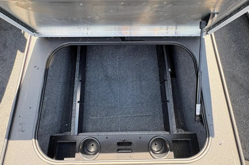 Slide: The Image of Open storage compartment in 2027 Tracker Pro Team 175 boat. - 15