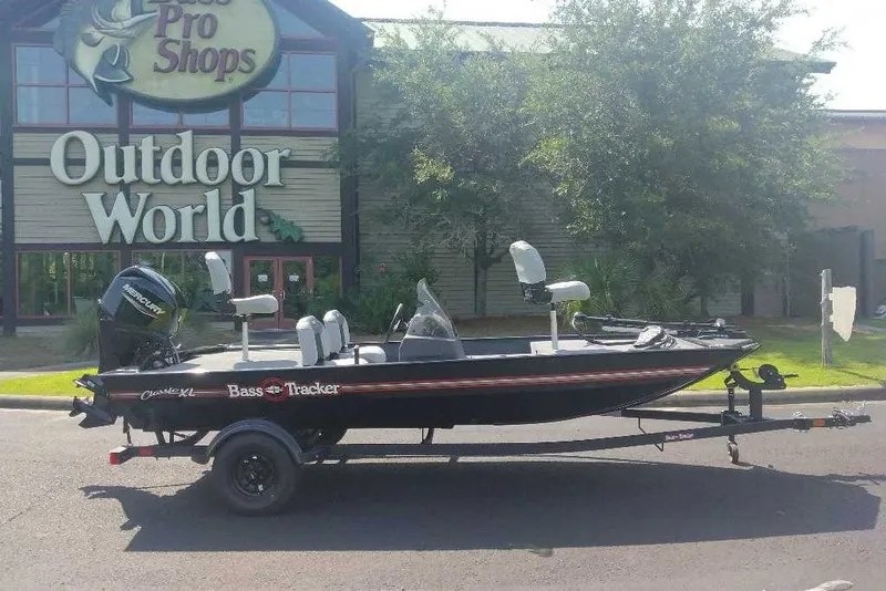 The Image of 2027 Tracker Bass Tracker Classic XL boat outside Bass Pro Shops Outdoor World. - 0