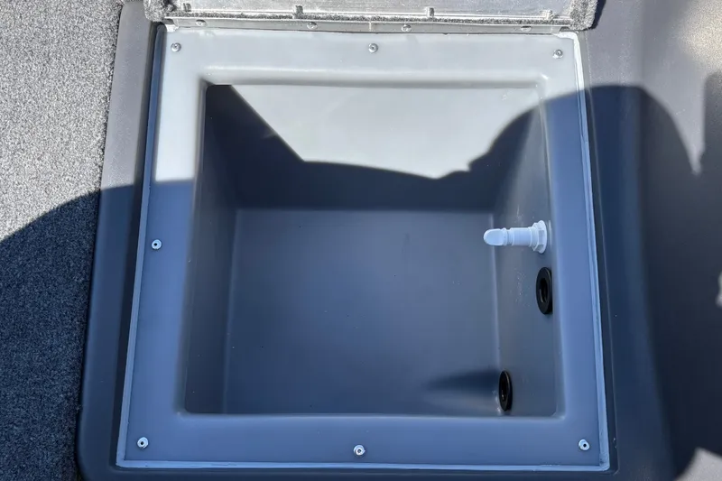 Slide: The Image of Livewell compartment in 2027 Tracker Bass Tracker Classic XL boat. - 17