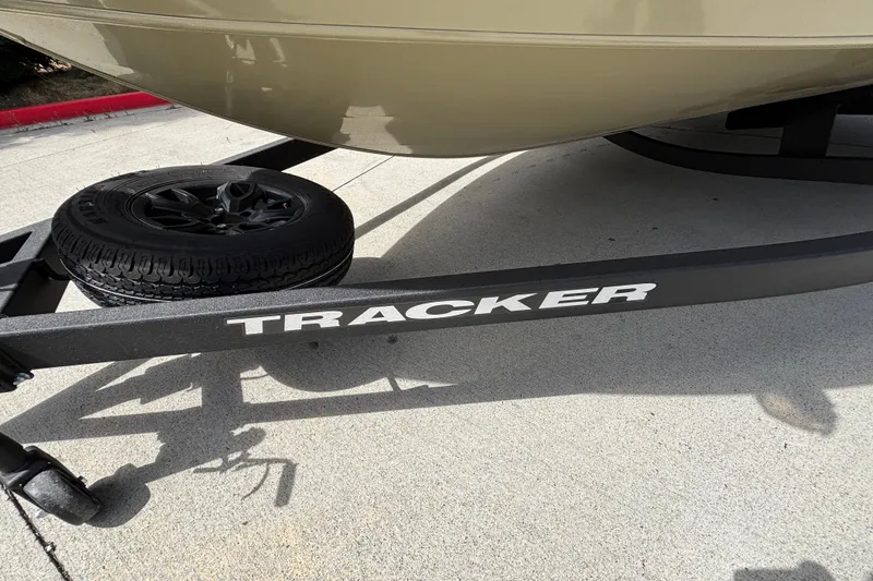 Slide: The Image of Trailer of 2027 Tracker Pro Guide V-175 Combo boat with spare tire. - 18