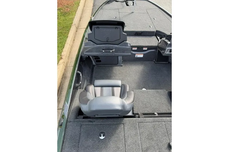 Slide: The Image of Interior of 2027 Nitro Z18 XL boat with seating and storage compartments. - 11