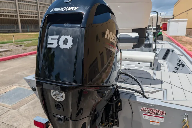 Slide: The Image of 2027 Tracker Bass Tracker Classic CC with Mercury 50 engine, all-welded hull design. - 13