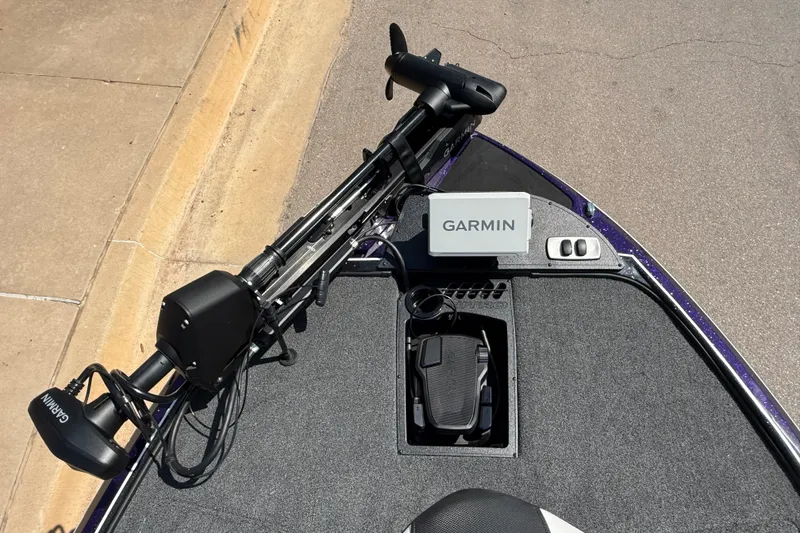 Slide: The Image of Front deck of 2027 Nitro Z18 XL Pro boat with Garmin electronics. - 12