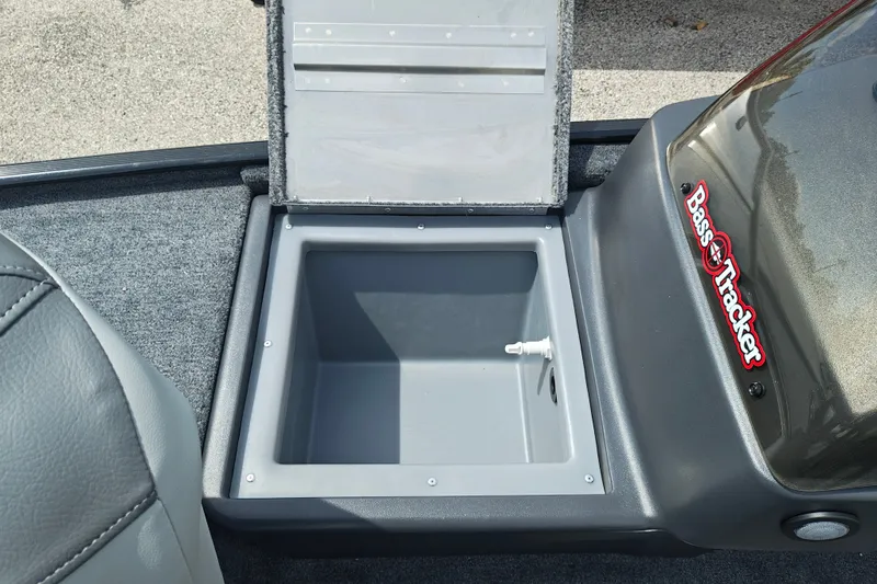 Slide: The Image of Open storage compartment in 2027 Tracker Bass Tracker Classic XL boat. - 16