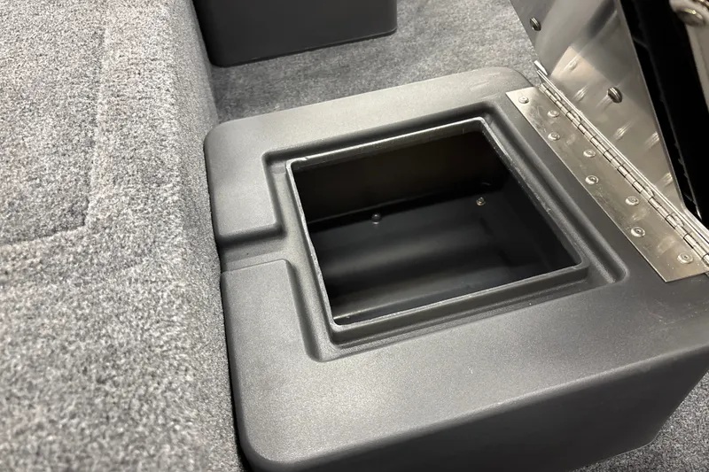 Slide: The Image of Storage compartment in 2027 Tracker Bass Tracker Classic XL boat, featuring durable construction. - 22