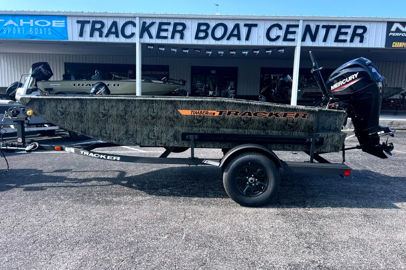 The Image of 2027 Tracker Grizzly 1553 Timber boat at Tracker Boat Center with Mercury engine. - 0