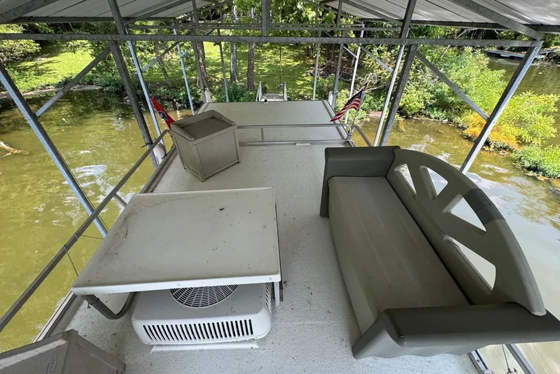 Slide: The Image of Upper deck of 2011 Catamaran Cruisers Lil Hobo 31 with seating and scenic water view. - 41