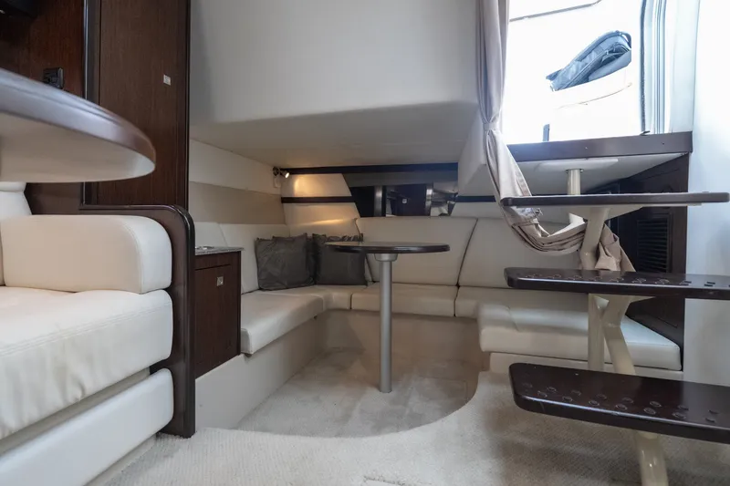Slide: The Image of Luxurious interior of 2012 Cruisers Yachts 380 Express with elegant seating and modern design. - 43