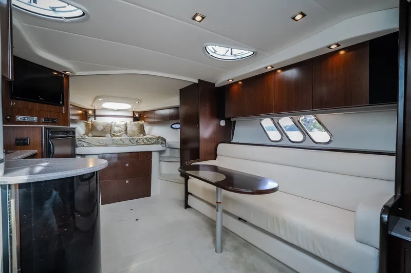 Slide: The Image of Luxurious interior of 2012 Cruisers Yachts 380 Express with elegant seating and modern amenities. - 39