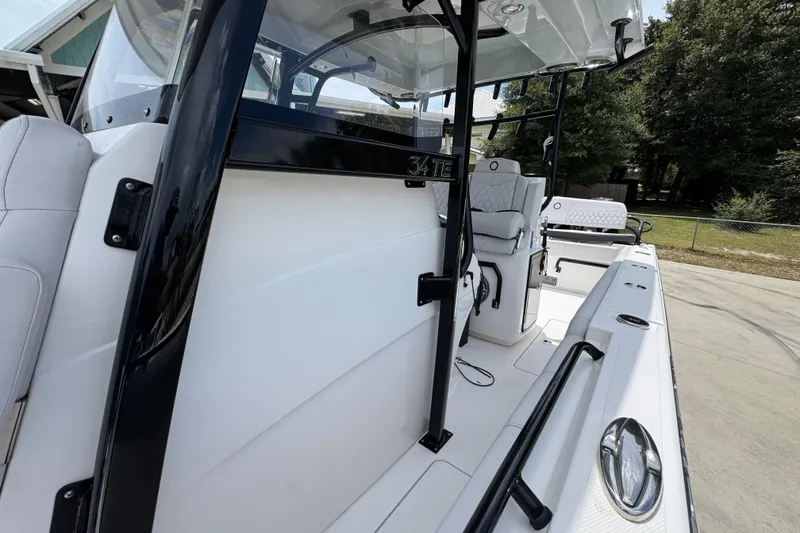 Slide: The Image of 2024 Fountain 34 Tournament Edition boat interior with sleek design and modern features. - 28