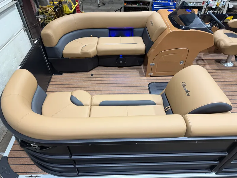 Slide: The Image of Bentley Pontoons Legacy 223 Swingback Tritoon & Honda 4-Stroke EFI 2026 - 2