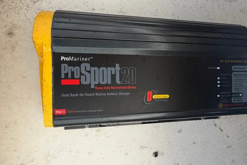 Slide: The Image of ProMariner ProSport 20 battery charger on 2019 Robalo R222 Center Console boat. - 65