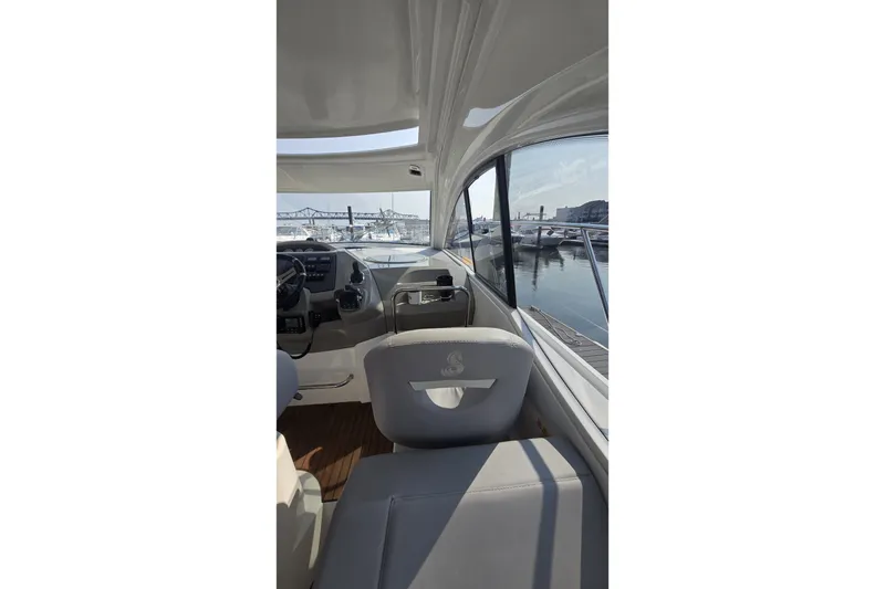 Slide: The Image of Interior view of 2013 Beneteau Gran Turismo 38 yacht at marina. - 19