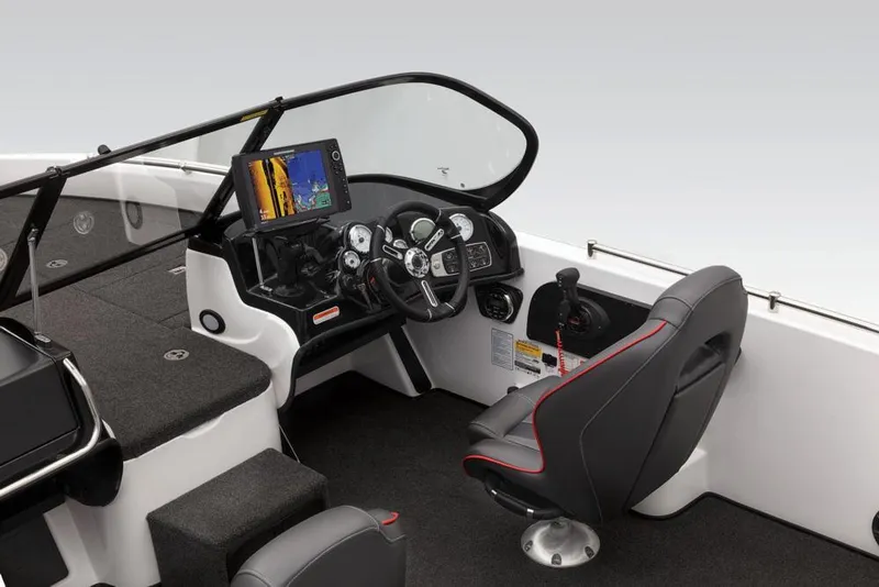 Slide: The Image of The image shows the cockpit of a 2019 Nitro ZV19 Pro with a modern helm station. - 15