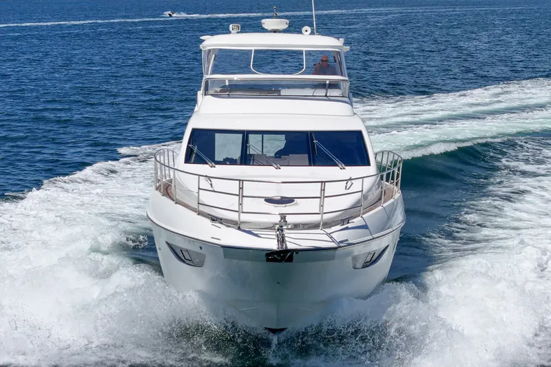 Slide: The Image of Luxury Azimut 58 yacht cruising on open sea, 2010 model. - 33