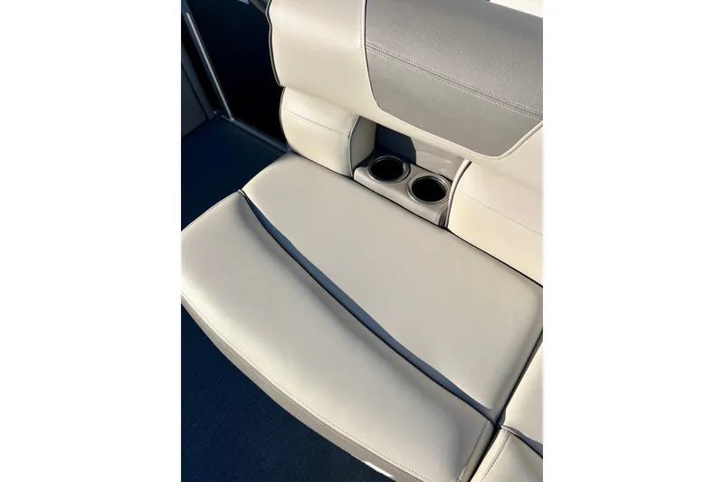 Slide: The Image of 2021 Starcraft EX 20 C boat seat with integrated cup holders. - 39
