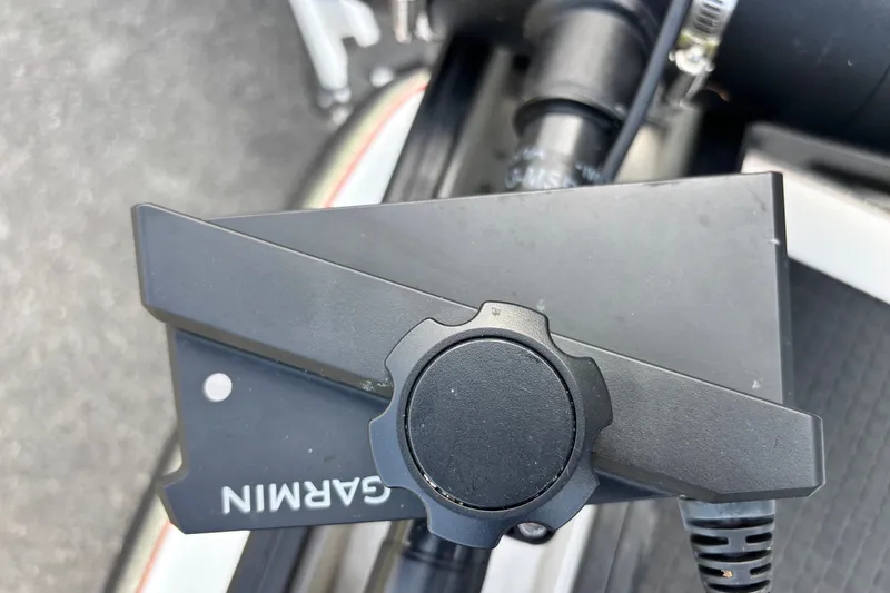 Slide: The Image of Close-up of a Garmin device on a 2004 Nitro NX 882 SC boat. - 6