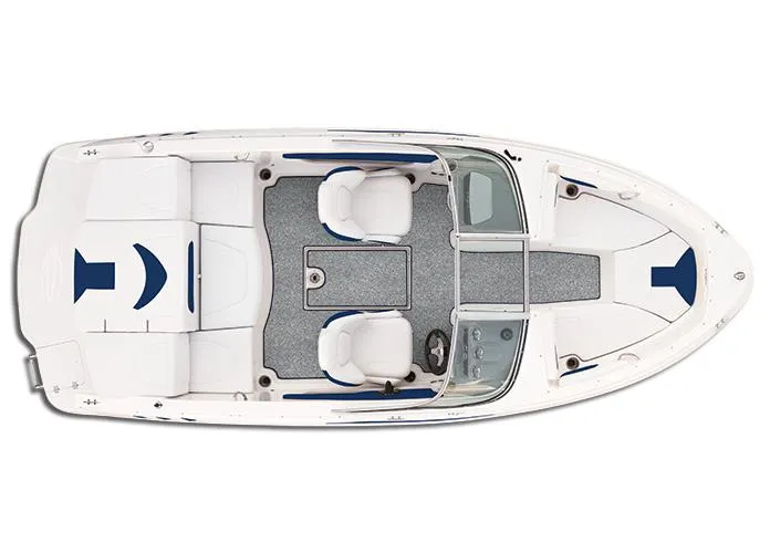 Slide: The Image of Manufacturer Provided Image: Top view of 2014 Chaparral 19 Sport H2O boat interior layout. - 16