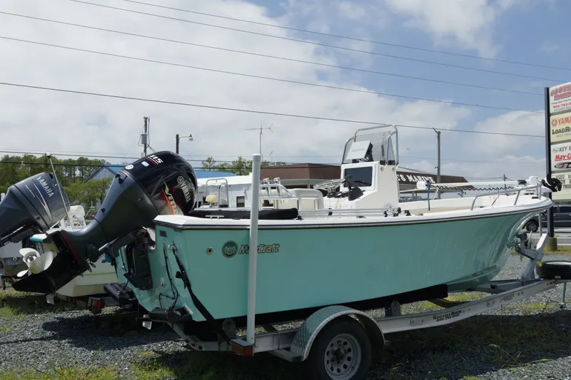 Slide: The Image of 2023 May-Craft 1900CC boat on trailer with Yamaha outboard motor. - 3