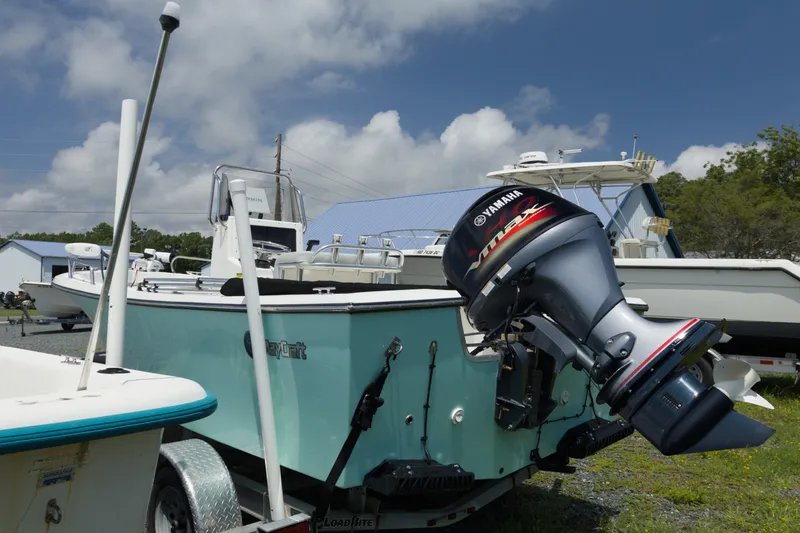 Slide: The Image of 2023 May-Craft 1900CC boat with Yamaha outboard motor on trailer. - 5