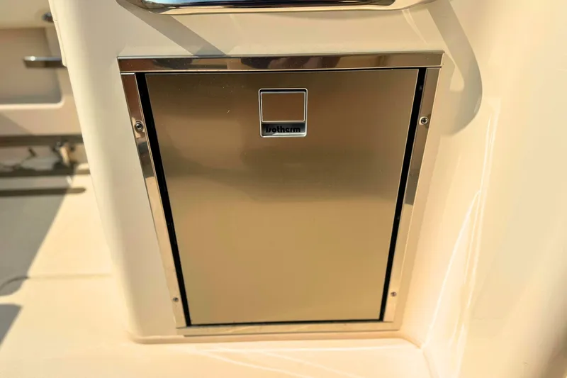 Slide: The Image of Stainless steel compartment on 2023 Grady-White Freedom 285 boat. - 23