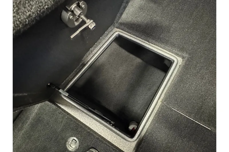 Slide: The Image of Open storage compartment in 2015 Nitro ZV21 boat interior. - 20