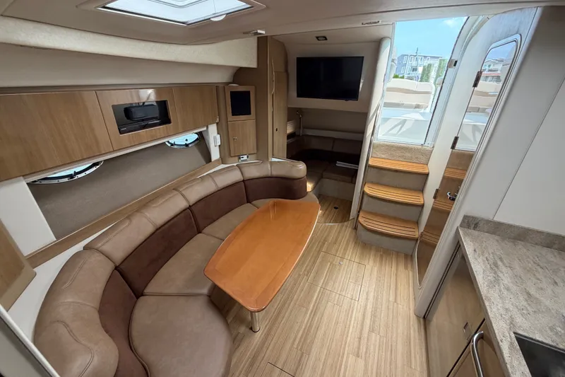 Slide: The Image of Luxurious interior of a 2016 Formula 37 Performance Cruiser with modern amenities. - 26
