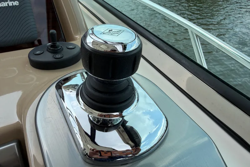 Slide: The Image of Joystick control on 2016 Formula 37 Performance Cruiser boat dashboard. - 14