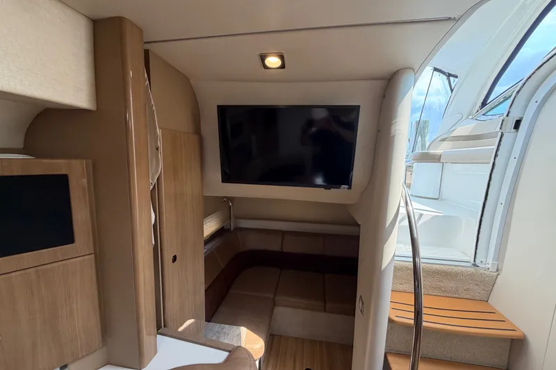 Slide: The Image of Interior of 2016 Formula 37 Performance Cruiser with TV and seating area. - 31