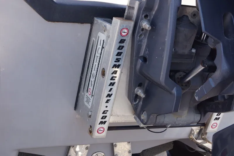 Slide: The Image of Skeeter SX2250 2025 boat with Bob's Machine jack plate detail. - 21